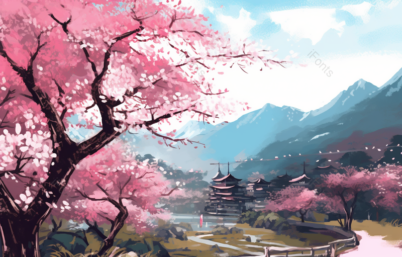 江南的春天水墨画,插画/手绘图,插画/手绘图库,插画/手绘图下载,插画/手绘